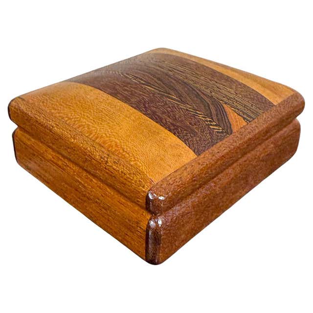 Vintage Mid-Century Modern Huon Pine Jewelry Box, 1960s, USA For Sale ...