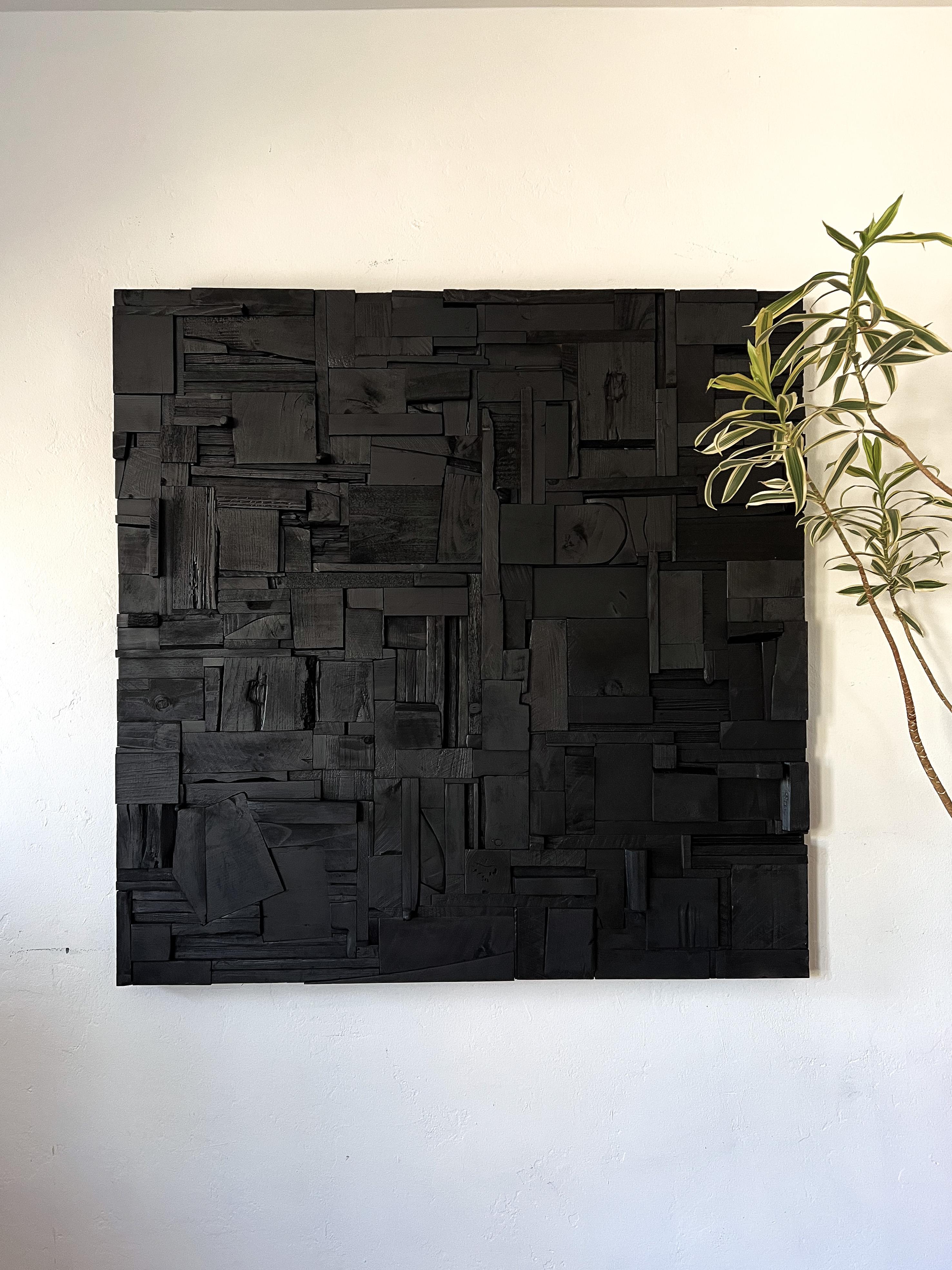Large Scale Brutalist Collage Wall Sculpture In New Condition For Sale In La Mesa, CA