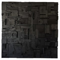 Large Scale Brutalist Collage Wall Sculpture