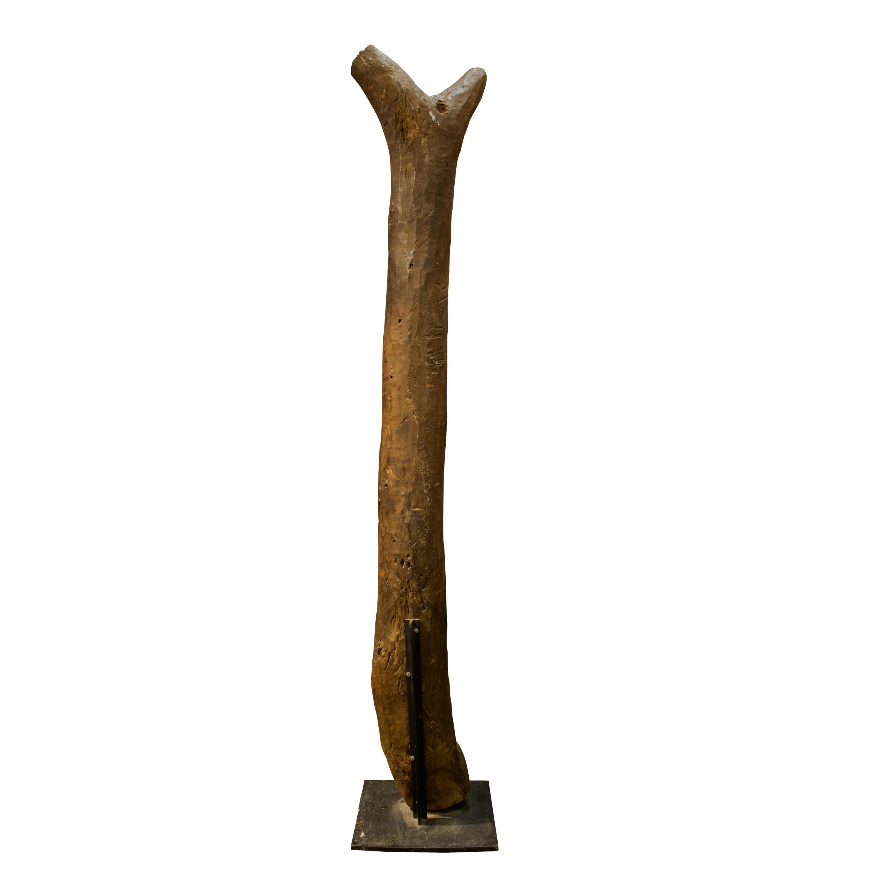 Handgefertigte Holz-Dogon- Leiter, Mali, 20. Jahrhundert (Stammeskunst)