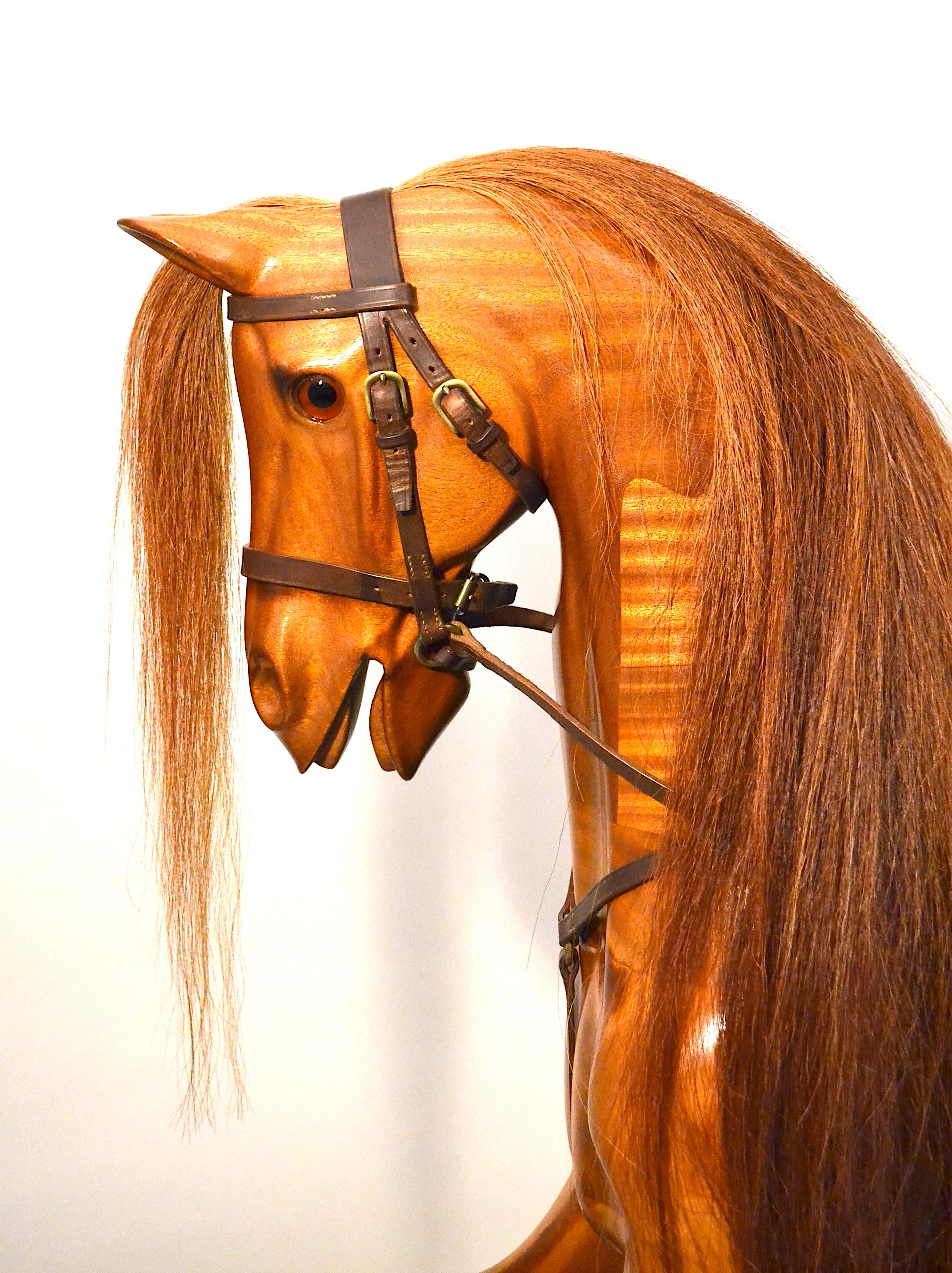 wooden practice horse for sale