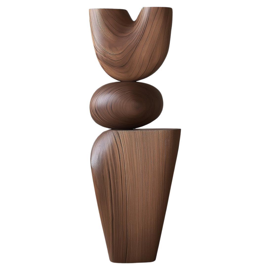 Handcrafted Wooden Sculpture Lull No77 by NONO – Perfect for Artistic Homes