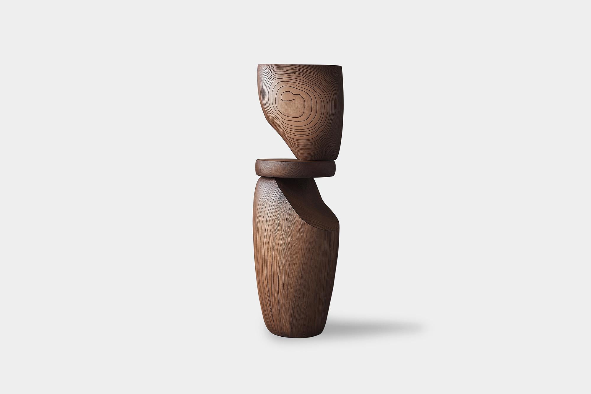 Scultura artigianale in legno Lull No99 di NONO - Arte minimalista per l'interior design
---
L'equilibrio e la tensione sono al centro di queste sculture. L'interazione tra le forme lisce e arrotondate e le basi solide e angolari crea un delicato