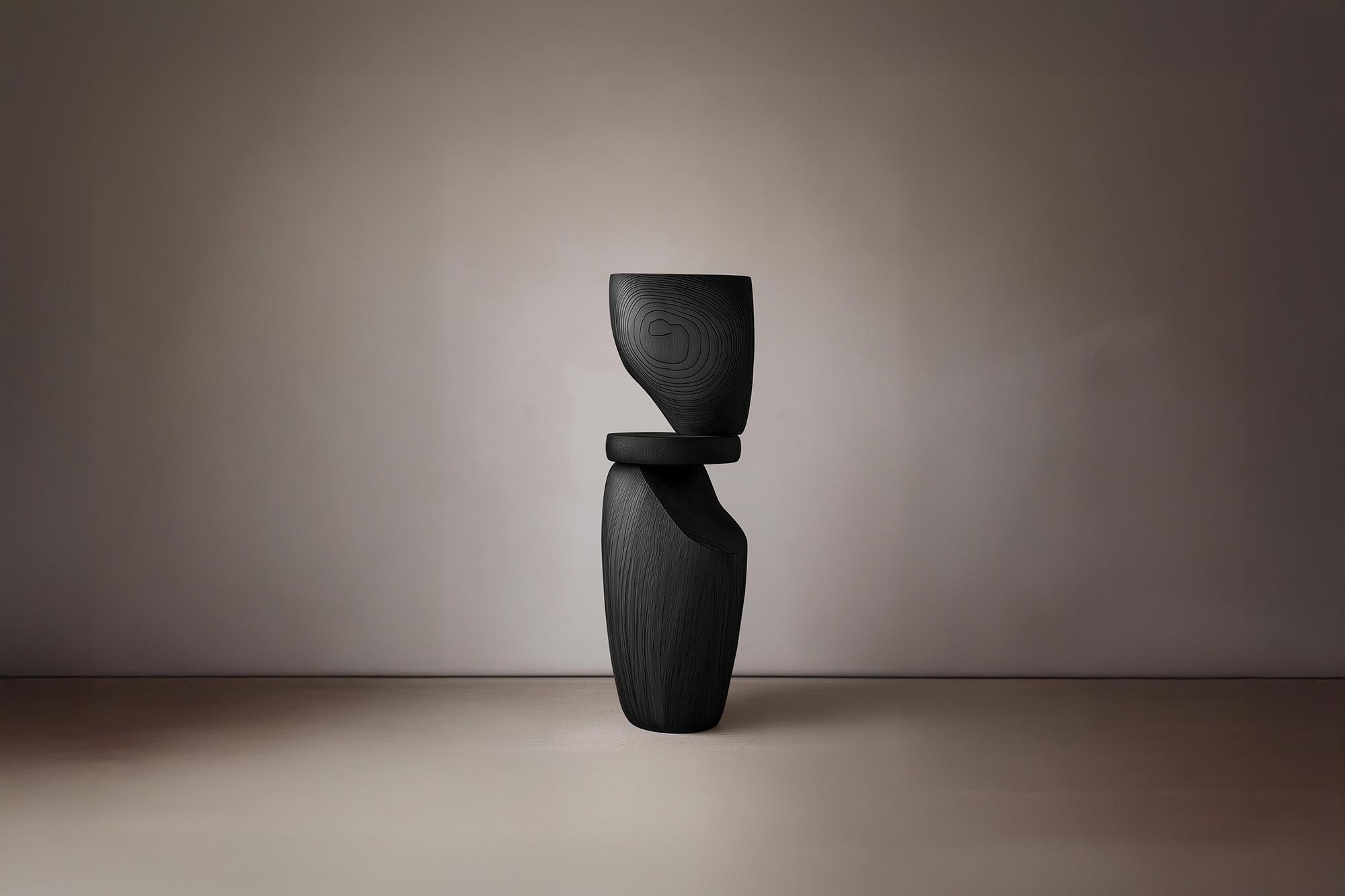Fatto a mano Scultura artigianale in legno Lull No99 di NONO - Arte minimalista per interni in vendita