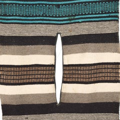 Handcrafted Wool Serape Bohemian Blanket Modern Colors Viva! Mexico 1960s