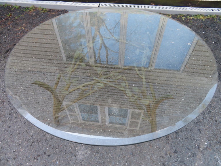 Handcrafted Wrought Iron Tree Branches and Glass Coffee Table Style of at 1stDibs