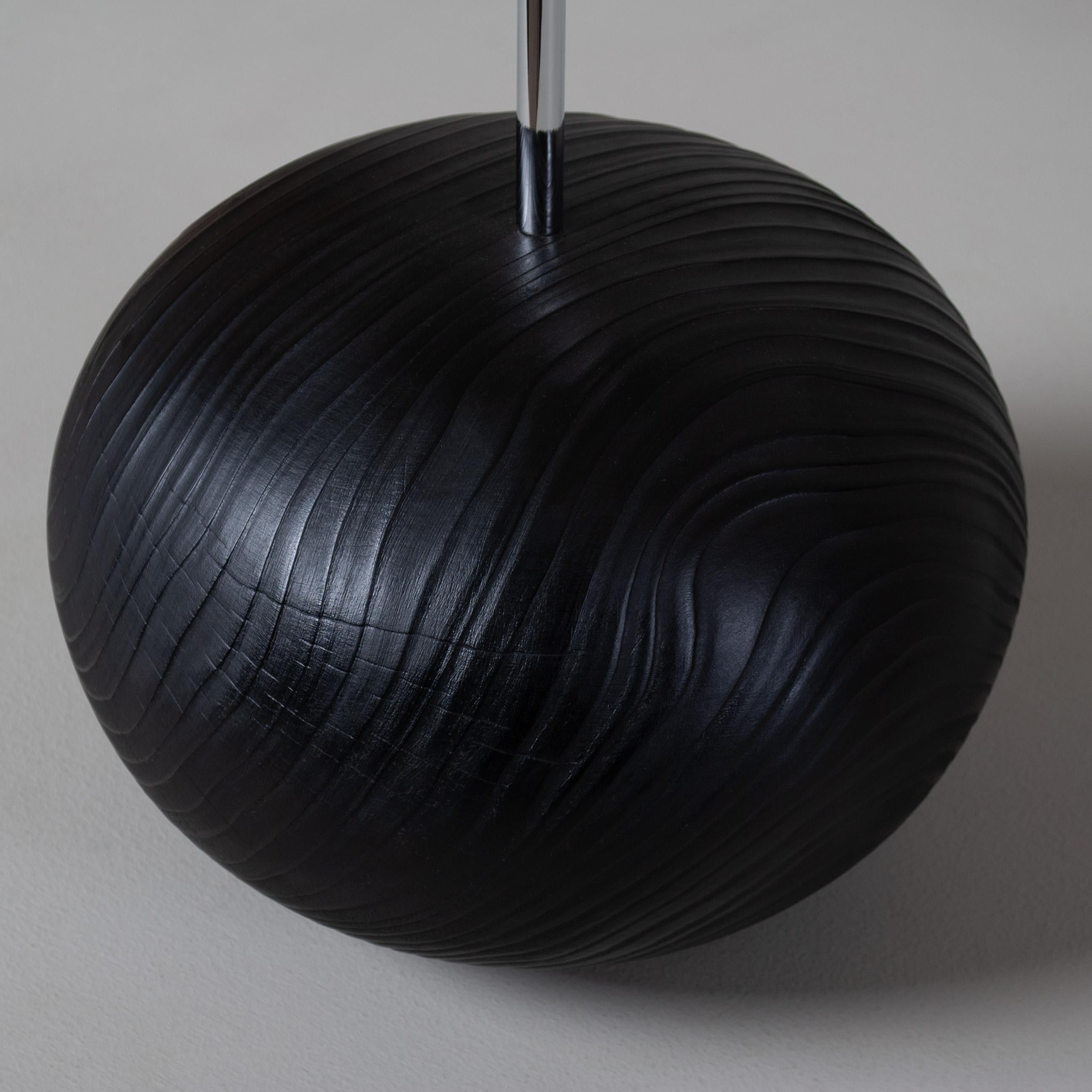 Handcrafted Yakisugi Lamp In New Condition For Sale In London, GB