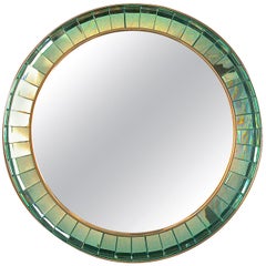 Handcut Crystal Glass Mirror by Ghiro Studios, Italy