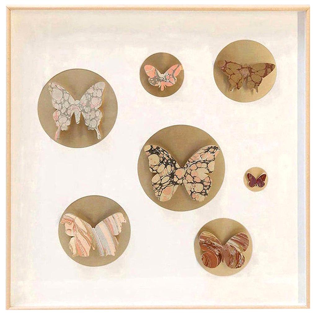 Handcut Marbleized Paper Butterfly Box 1