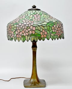 Handel Antique Leaded Glass Table Lamp, 1920s