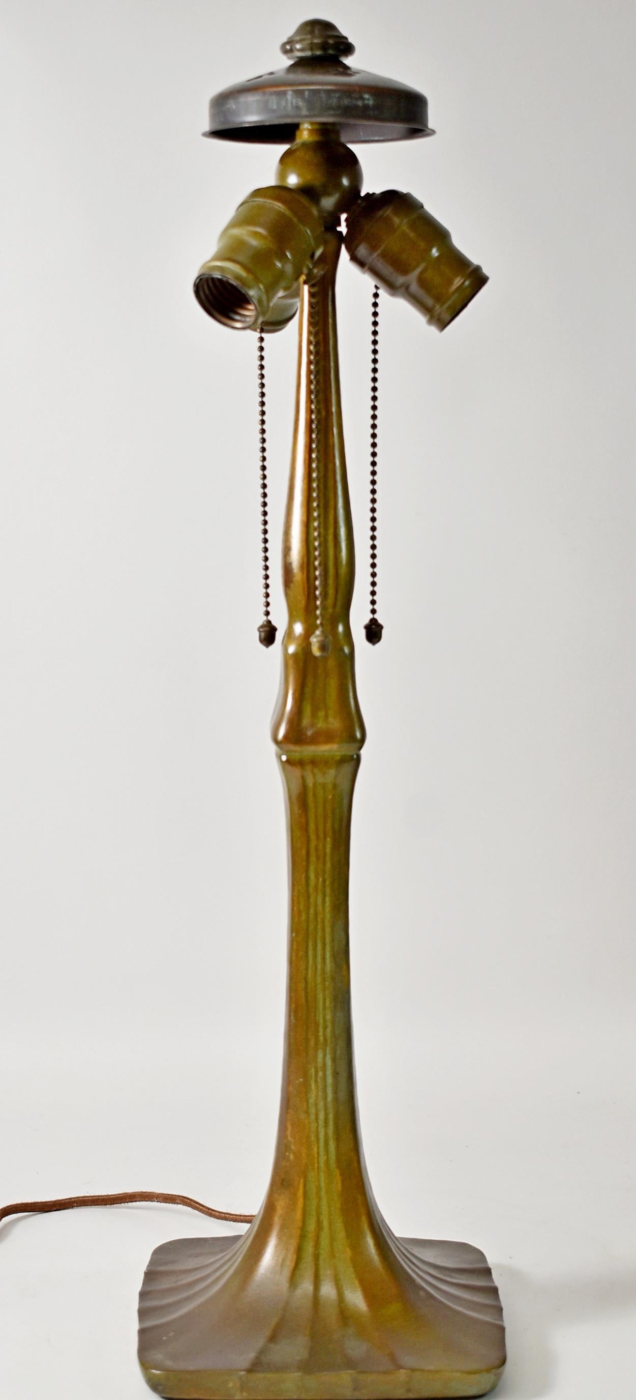 Handel Antique Leaded Glass Table Lamp, 1920s 4