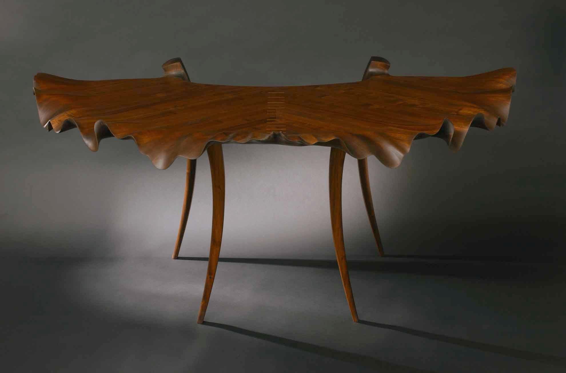 Hand-Crafted Handel Leaf Desk by Mark Levin For Sale