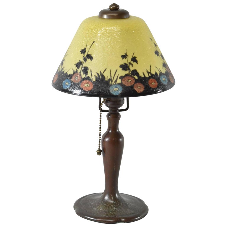 Handel Reverse Painted Shade Boudoir Lamp at 1stDibs boudoir lamp