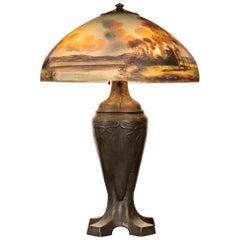 Handel Reverse Painted Table Lamp, circa 1920