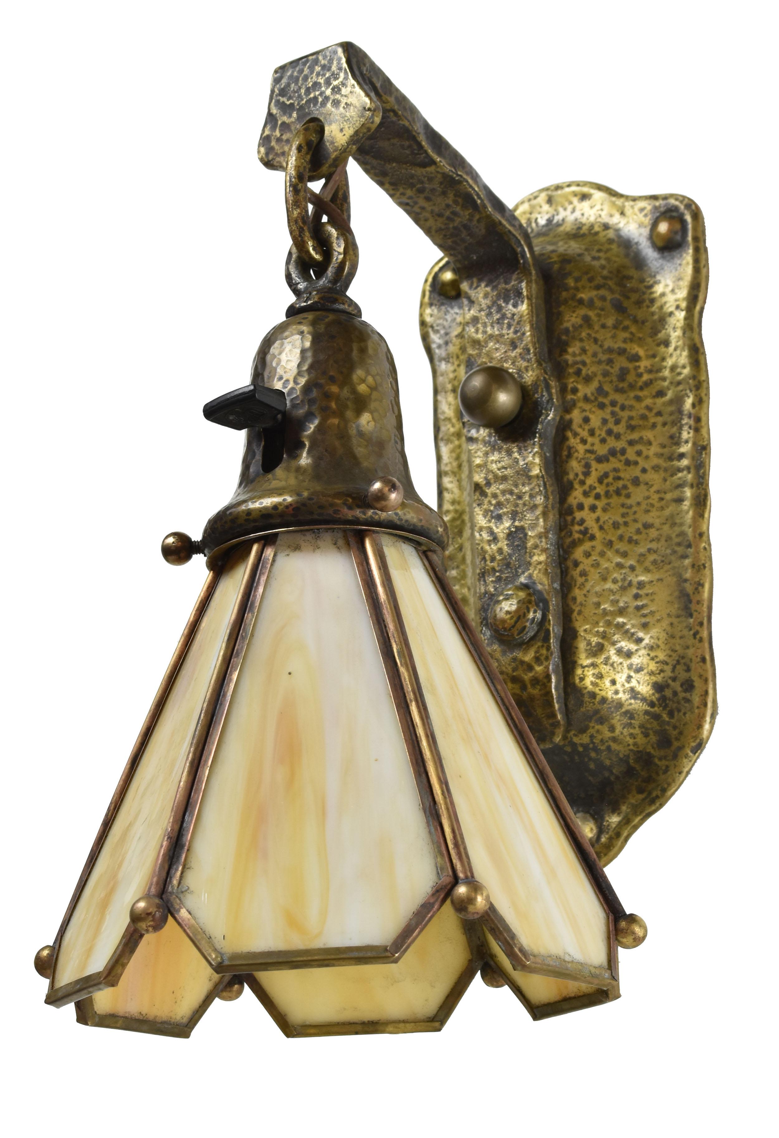 Glass Handel Sconce with Shade