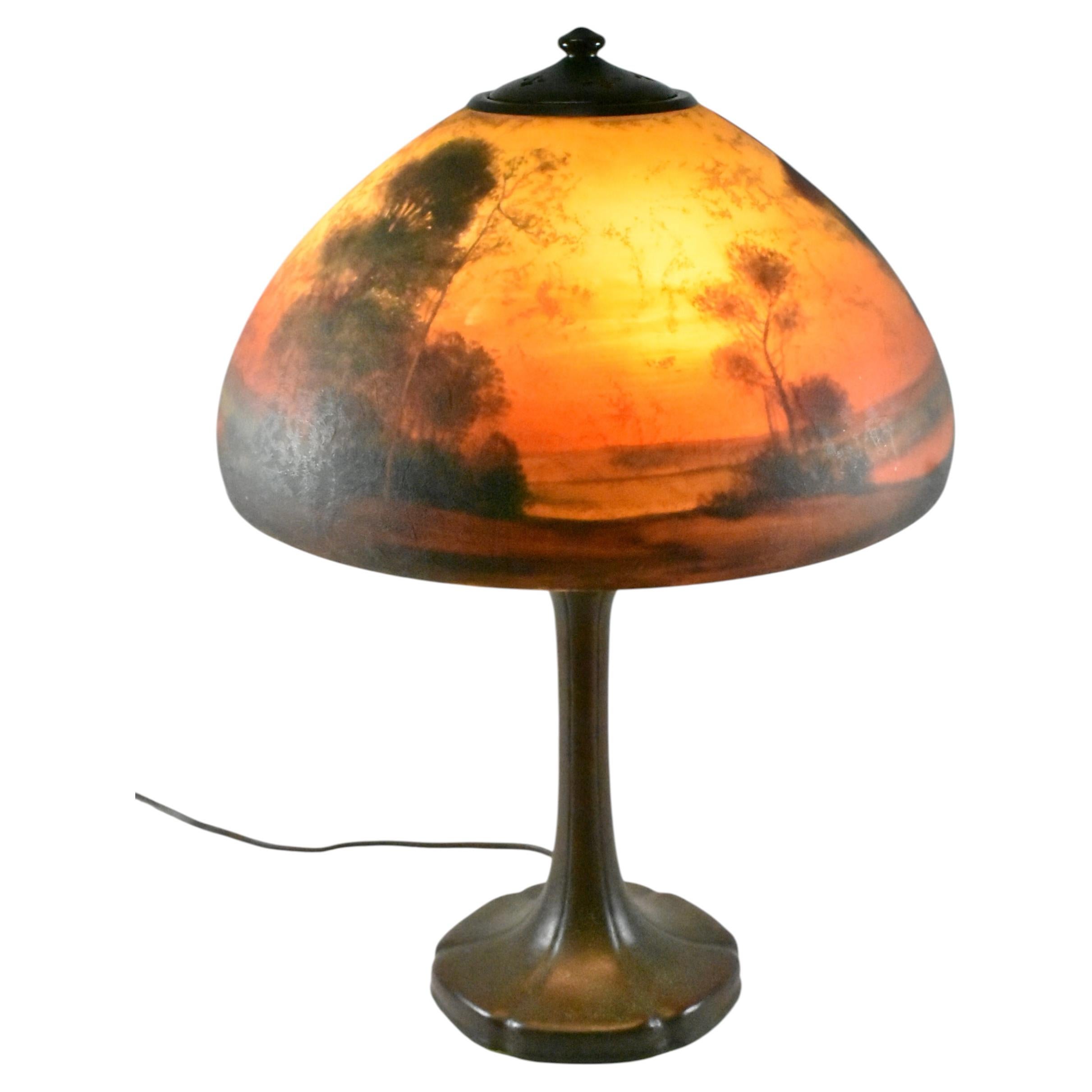 Handel Sunset Lamp 16" Shade For Sale