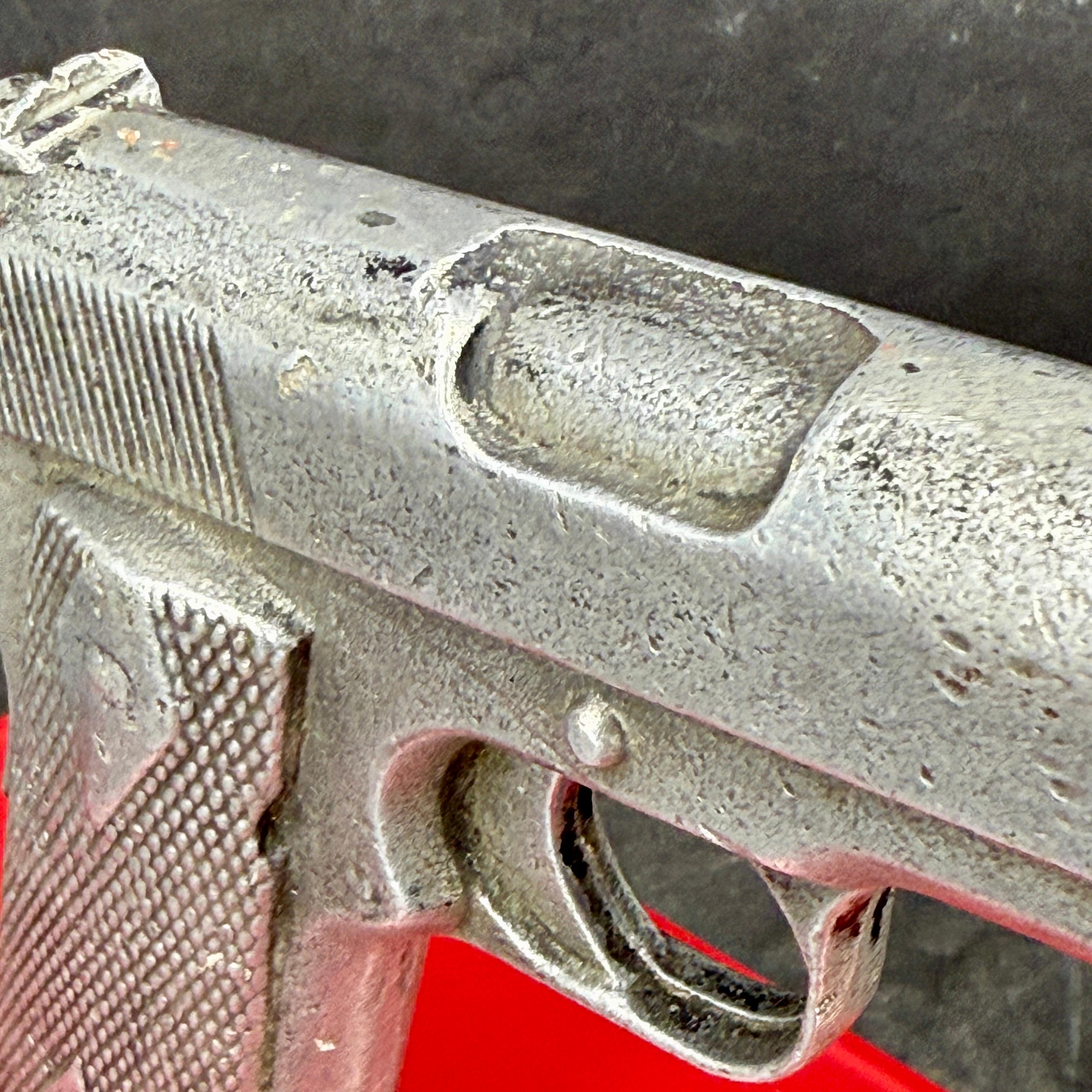 Handgun Sculpture Prop of Colt M1911 on Lucite Base For Sale 5