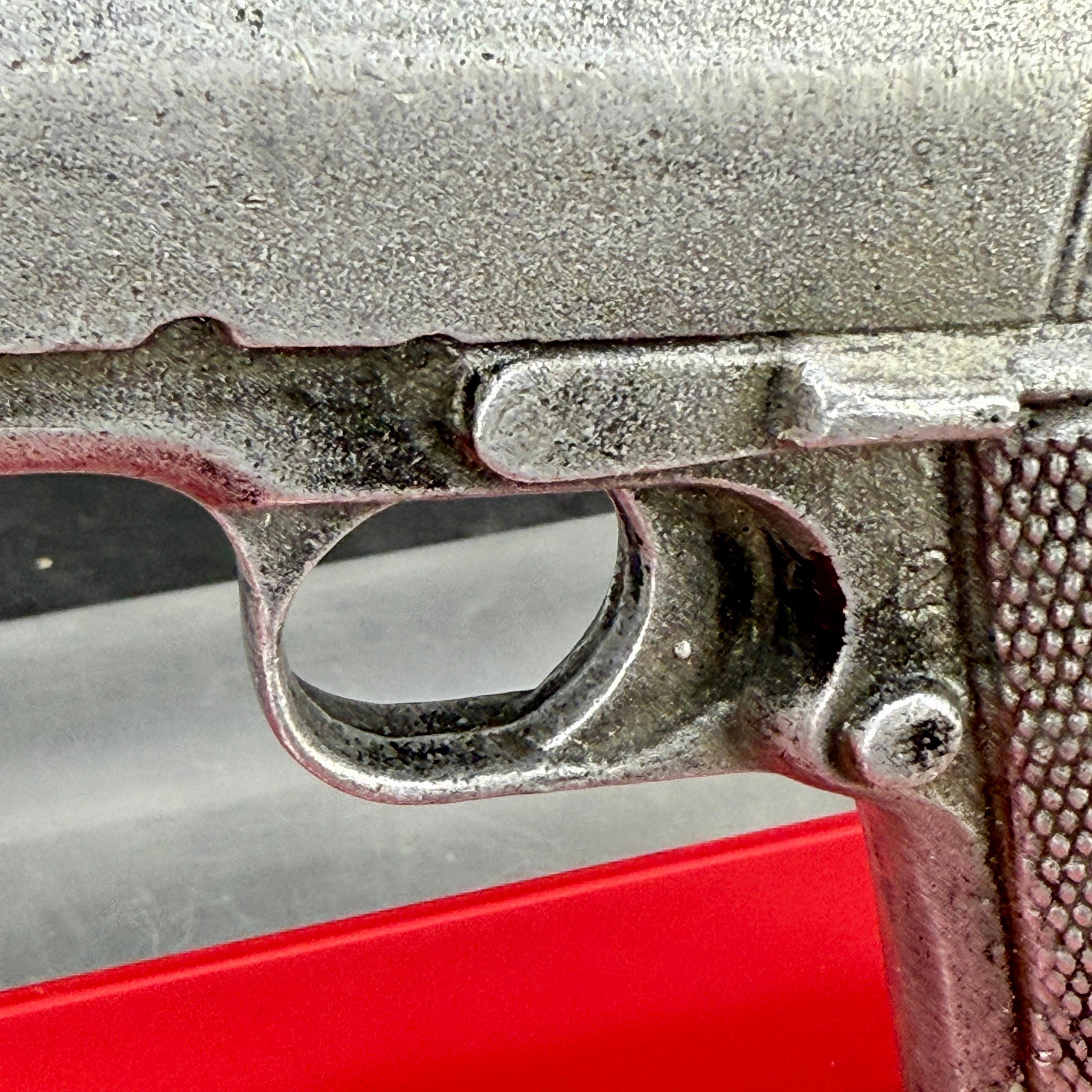 Handgun Sculpture Prop of Colt M1911 on Lucite Base For Sale 7