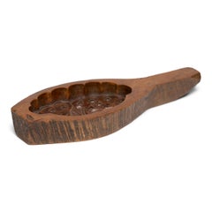 Handheld Chinese Mooncake Mold with Lotus Pods, c. 1900