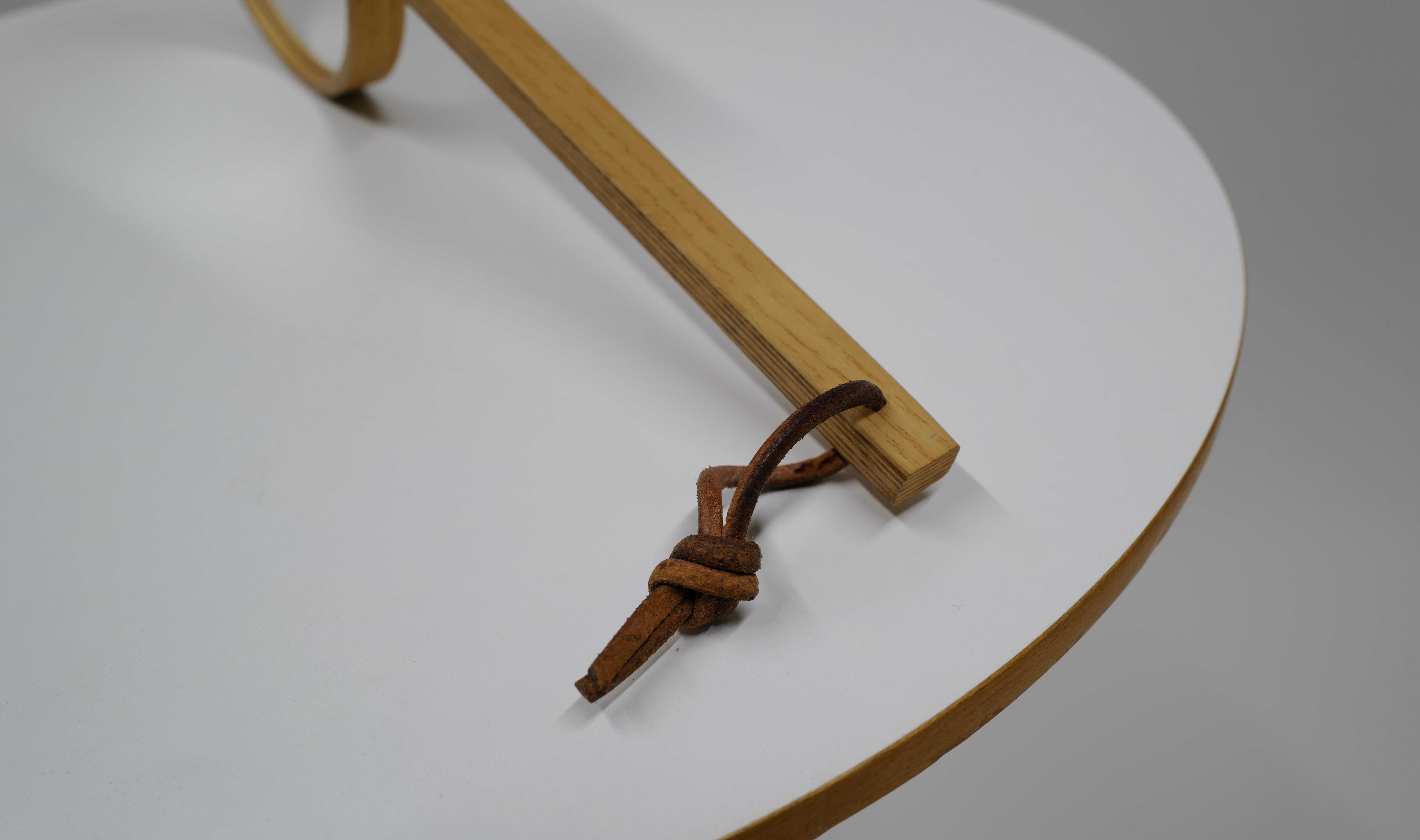 Handheld White Oak Mirror by Jørgen Gammelgaard For Sale 3