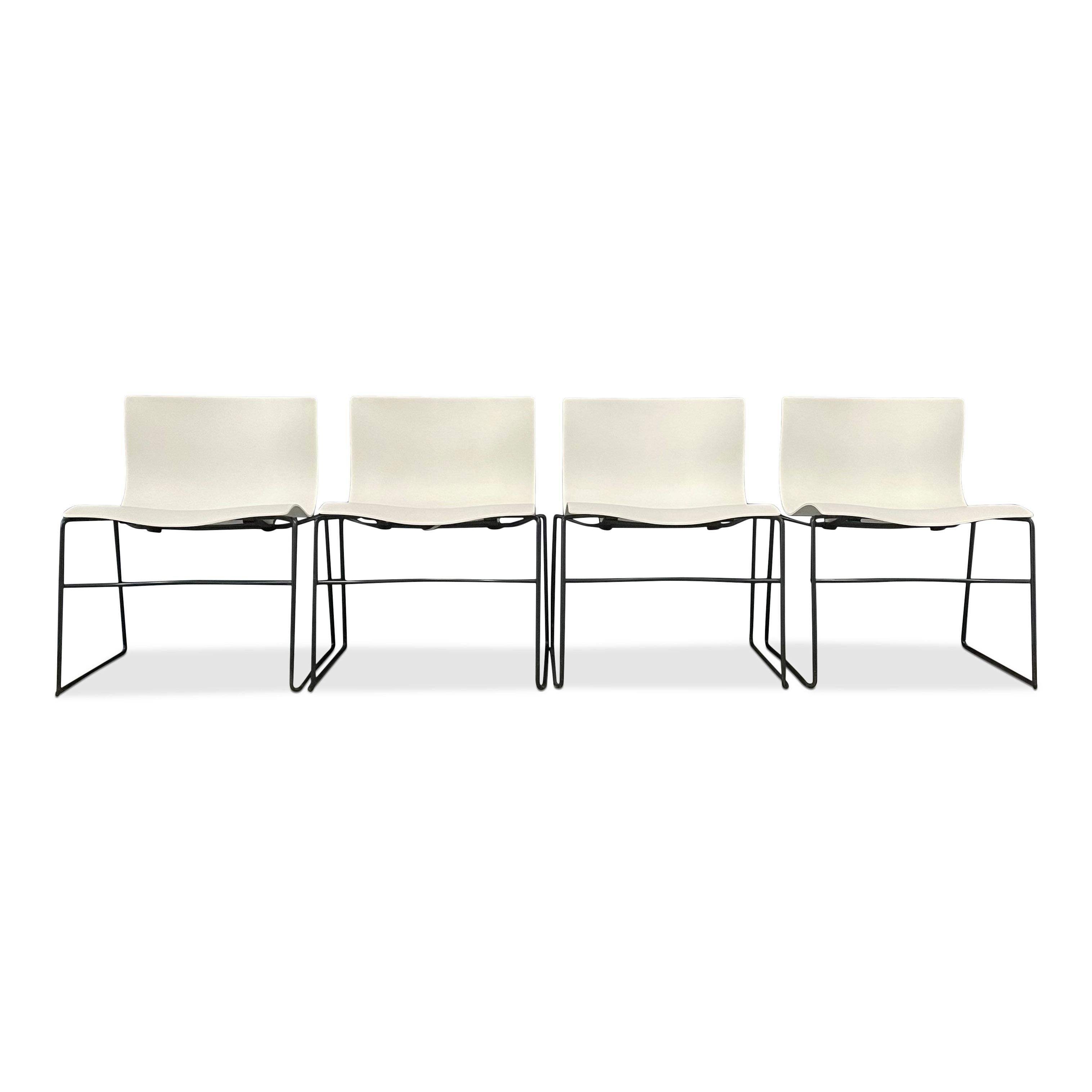 Post-Modern Handkerchief Chairs in White by Massimo Vignelli for Knoll Post Modern For Sale