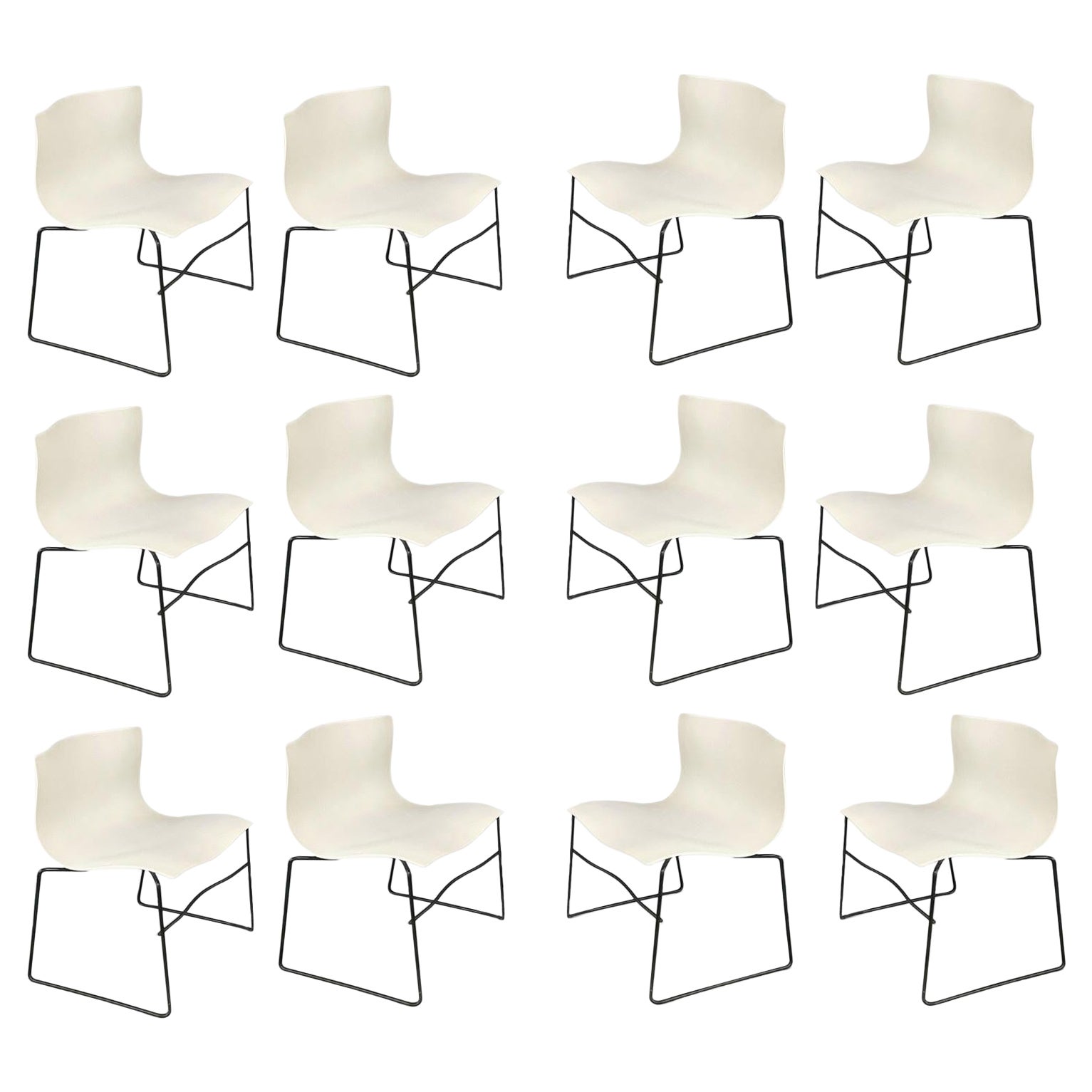 Handkerchief Chairs in White by Massimo Vignelli for Knoll Post Modern