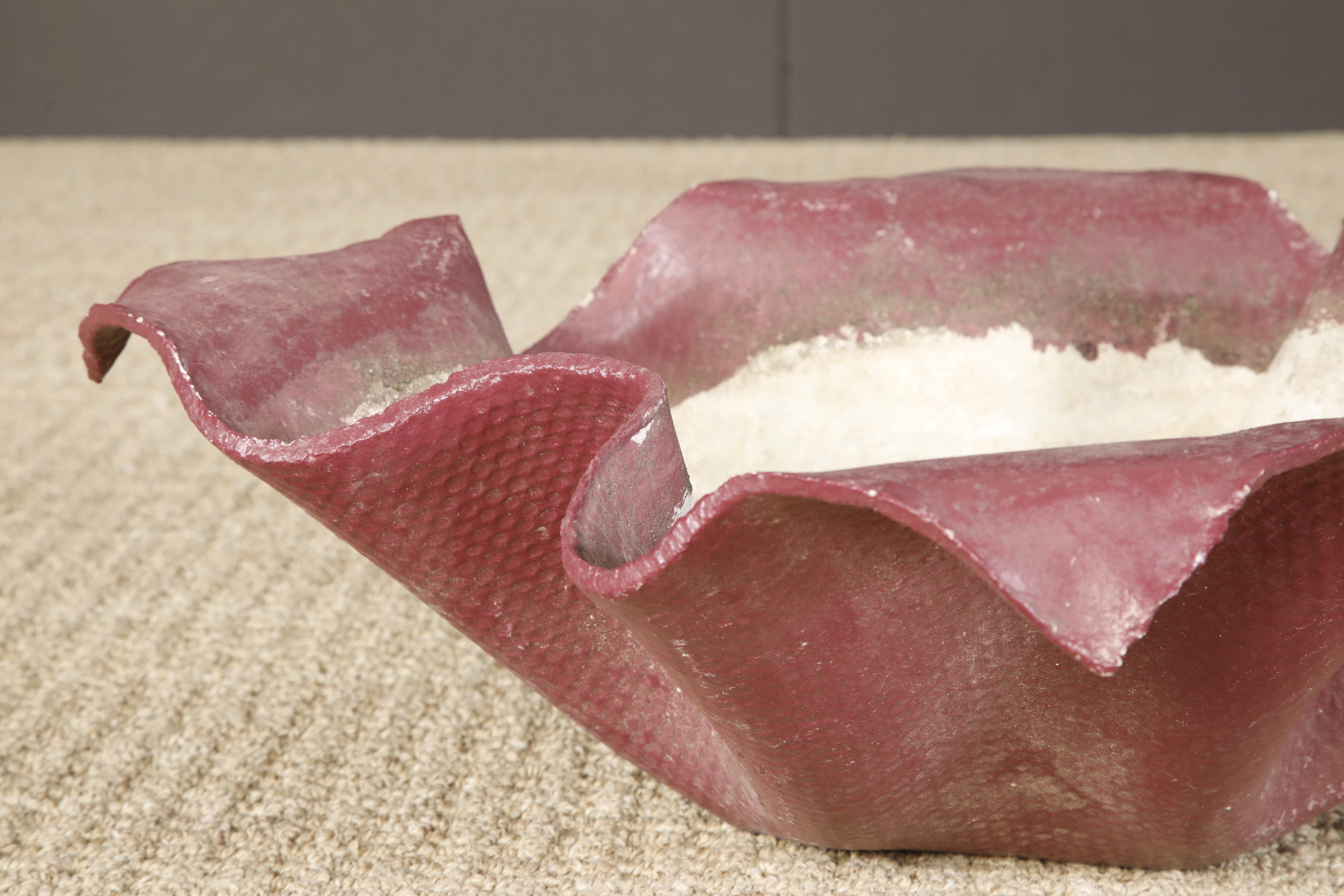 'Handkerchief' Concrete Planter in Red by Willy Guhl for Eternit, c. 1968 4