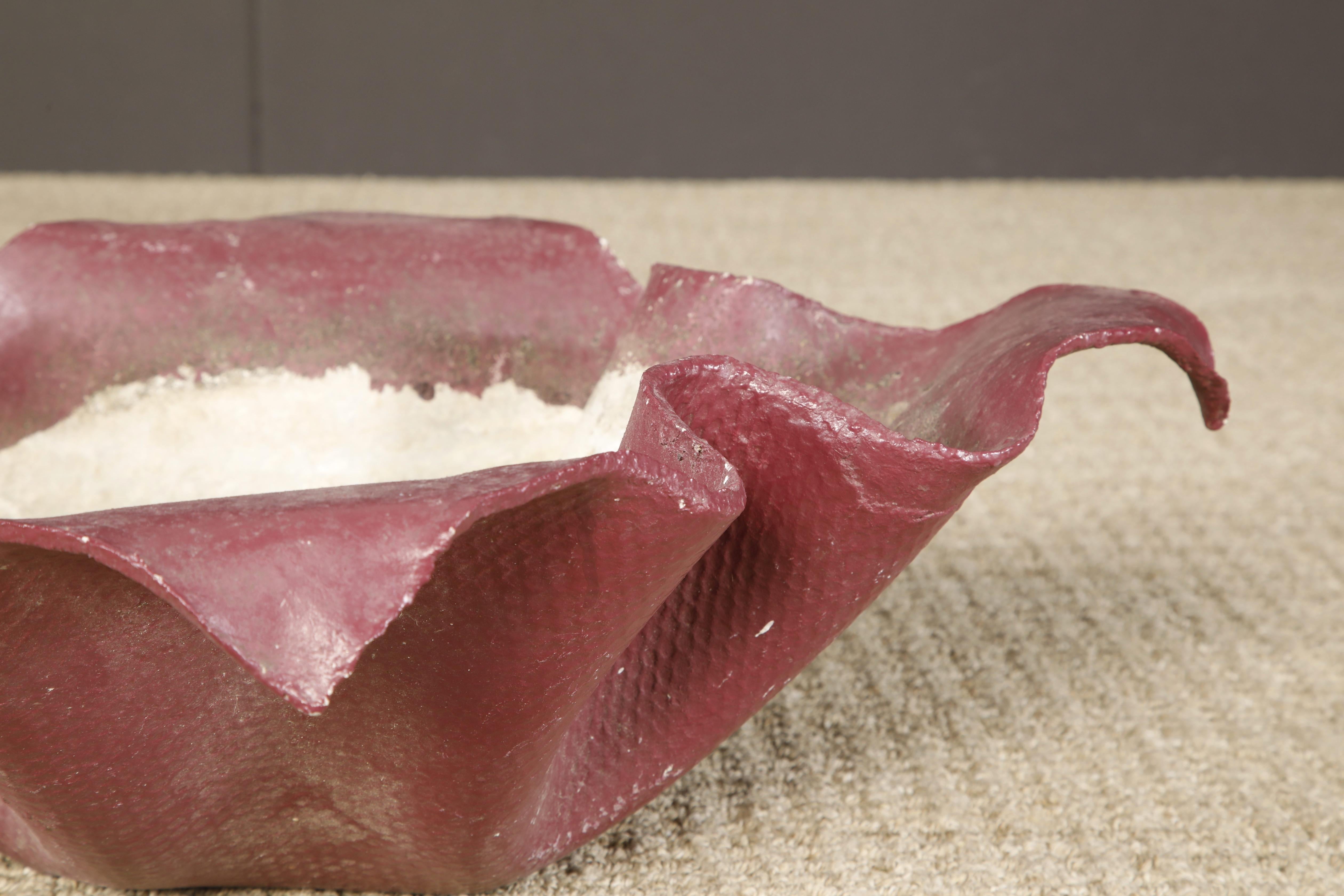 'Handkerchief' Concrete Planter in Red by Willy Guhl for Eternit, c. 1968 5