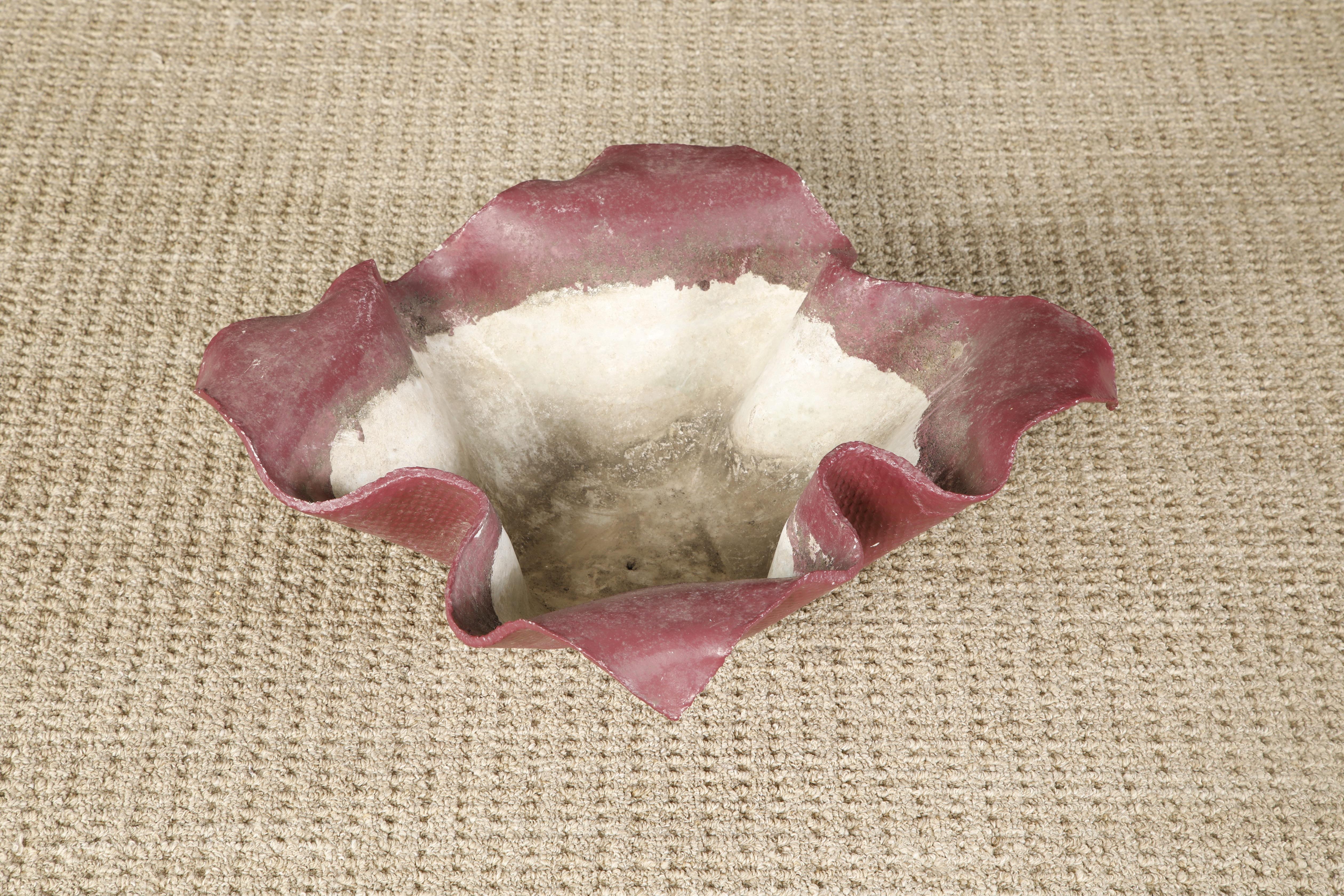 'Handkerchief' Concrete Planter in Red by Willy Guhl for Eternit, c. 1968 1