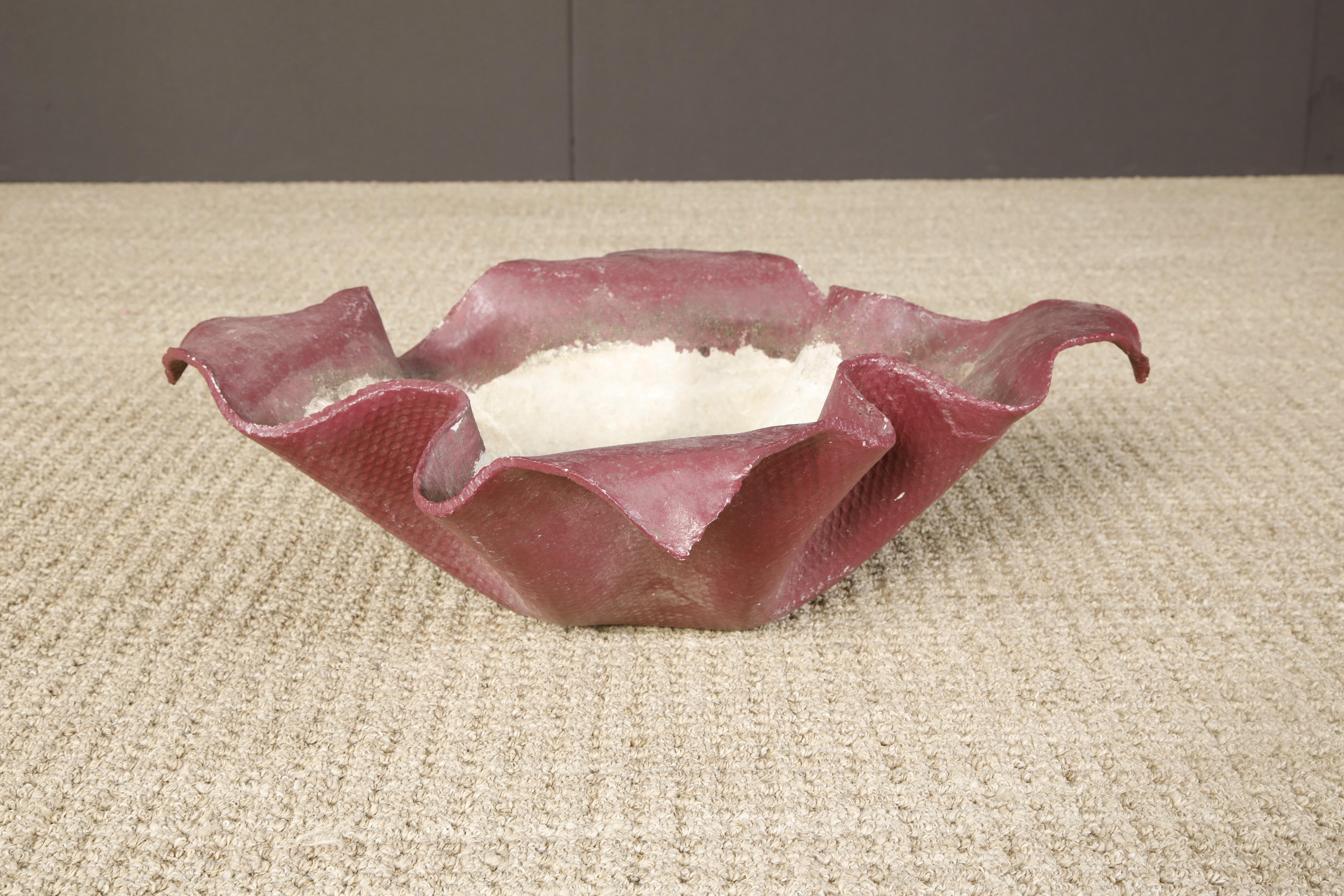 'Handkerchief' Concrete Planter in Red by Willy Guhl for Eternit, c. 1968 2