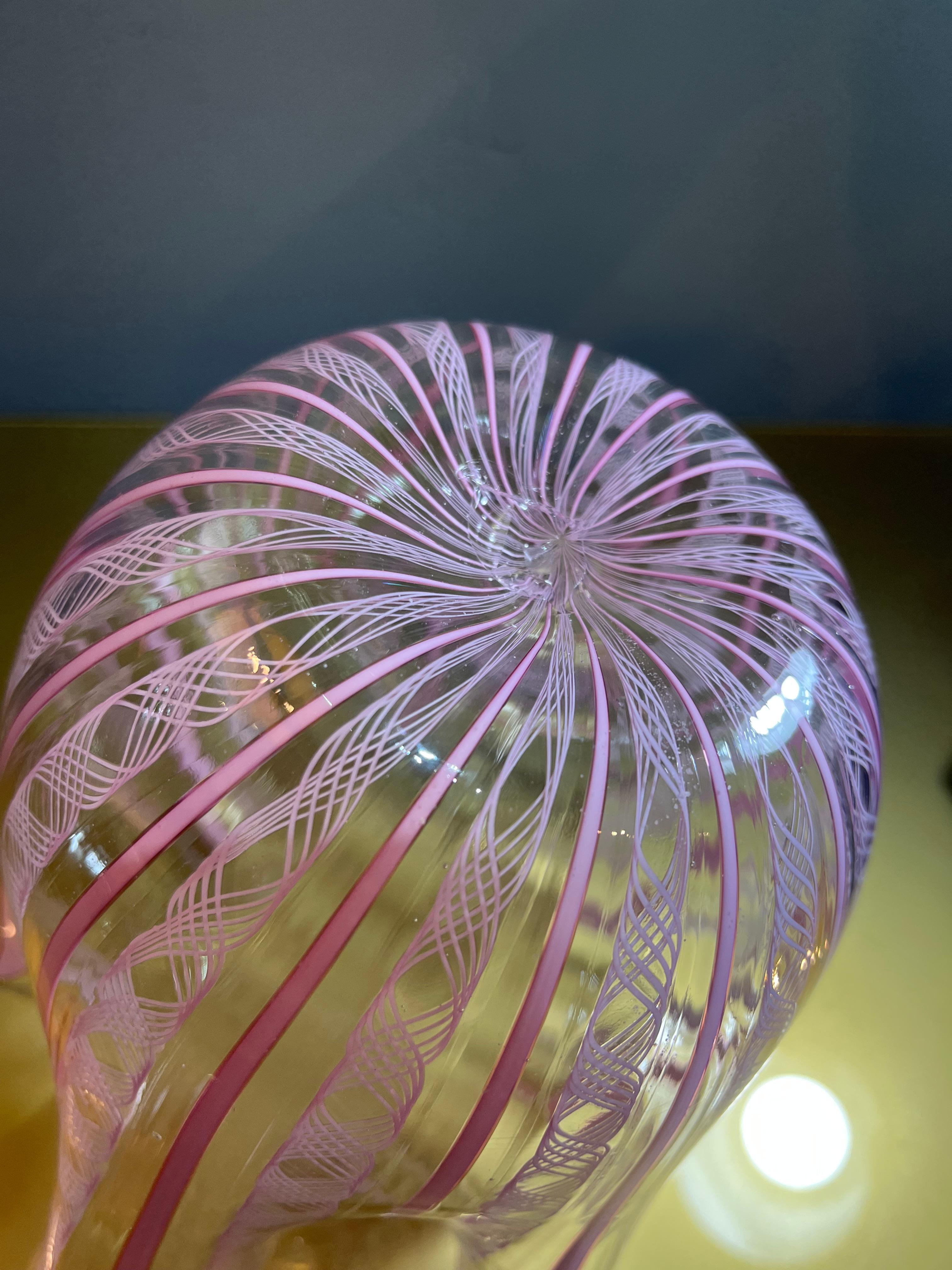 Handkerchief vase by Fulvio Biancon for Venini in vendita 6