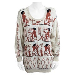 Handgestrickter Pullover Eygp mit venezianischem Thema, Dia North of Boston