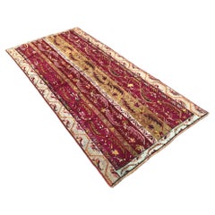 Handknotted 7' Foot Turkish Mudjur Carpet Wool Rug