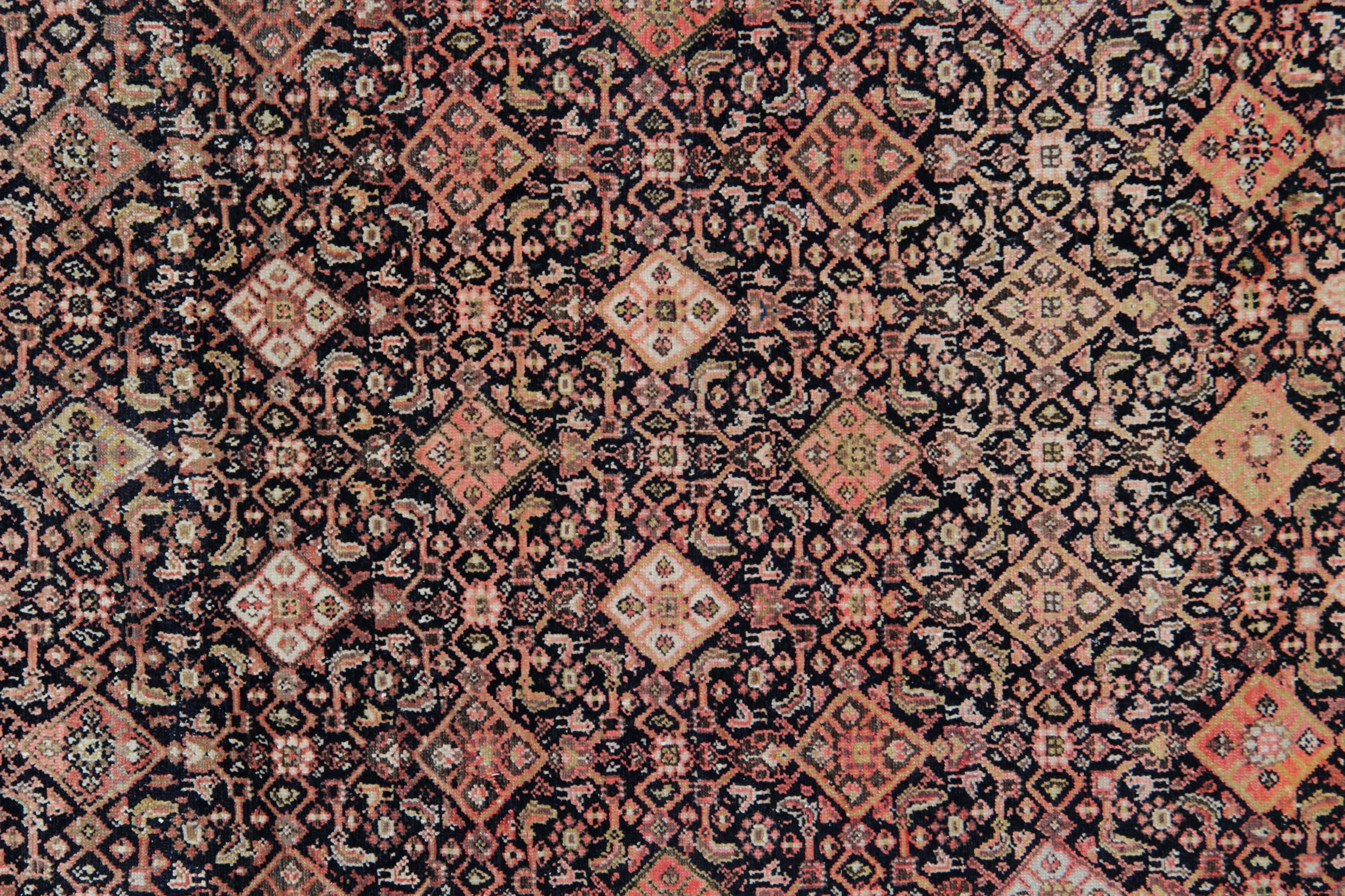 Tribal Handknotted Brown Rust Wool Living Room Rug Carpet Oriental Rug For Sale