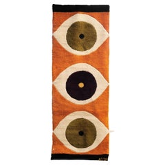 Handgeknüpfter Rya-Teppich im Gallery-Design, neue Ansichten