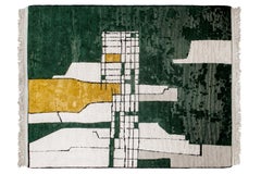 Handgeknüpfter Himalaya-Wollteppich + indischer Rohseidenteppich, cc-tapis