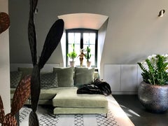 Handknotted Linen and Wool Rug, Onoko NL1 by Kristiina Lassus