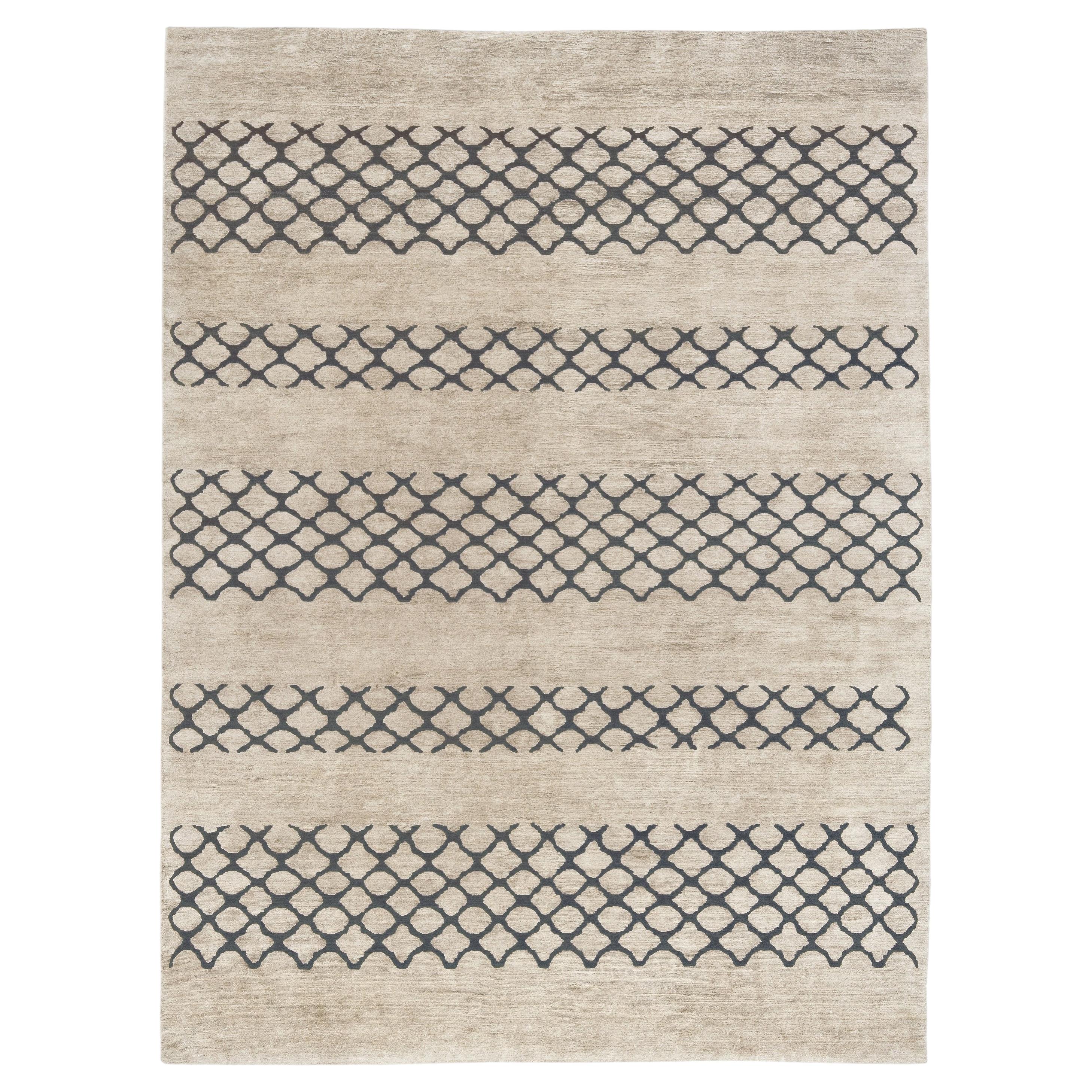 Onoko NL1 Hand-Knotted Rug by Kristiina Lassus, Tibetan Wool & Linen