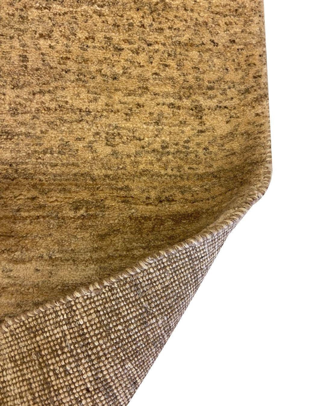 Contemporary Handknotted Modern Organic Persian Rug in Neutral Cream and Brown, 3' x 5' For Sale