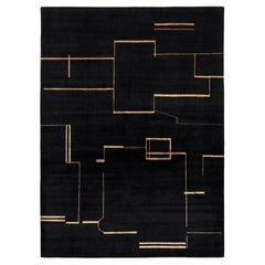 Tapis Ala BLG noué à la main par Kristiina Lassus, laine et soie, Népal