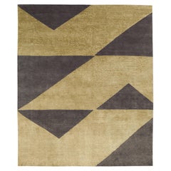 Handknotted Wool and Silk Rug, Komo DG by Kristiina Lassus