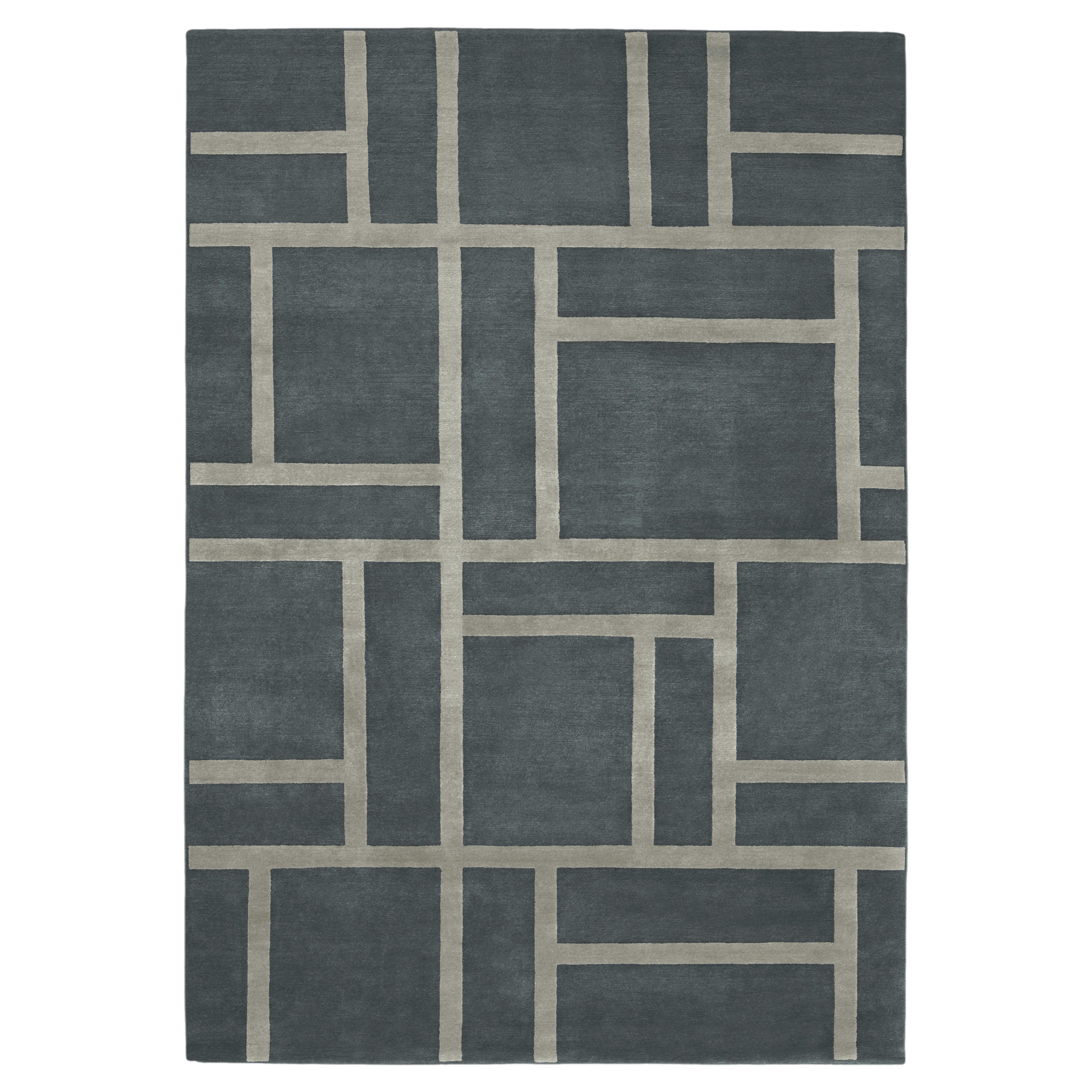 Handknotted Loom DS Rug by Johanna Gullichsen, Wool & Silk, Modern