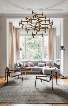 Handknotted Wool and Silk Rug, Naaba DG by Kristiina Lassus