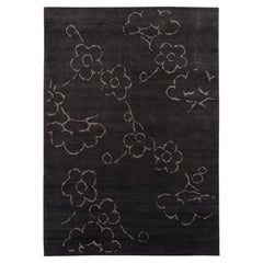 Hand-Knotted Okoa MO3 Rug by Kristiina Lassus, Wool & Silk, Modern