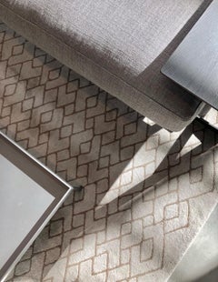 Handknotted Wool and Silk Rug, Uele SLT by Kristiina Lassus