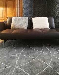Handknotted Wool, Bamboosilk and Linen Rug, Akana DGR by Kristiina Lassus
