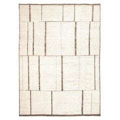 Hand-Knotted Wool Rug by Kristiina Lassus, Modern Design from Pakistan