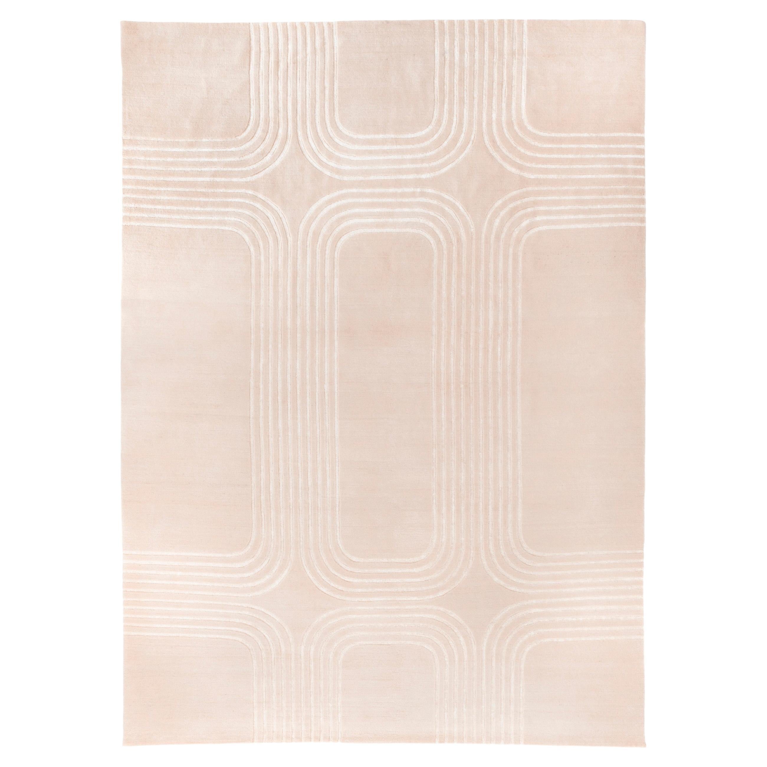 Handknotted wool rug Rilievo 04 by TIGMI
Dimensions: 350 x 250 
Materials: Wool, Linen
Available in different colors.

Tigmi Trading are a certified GoodWeave partner, a non-profit organization that works to end child labour in the rug industry