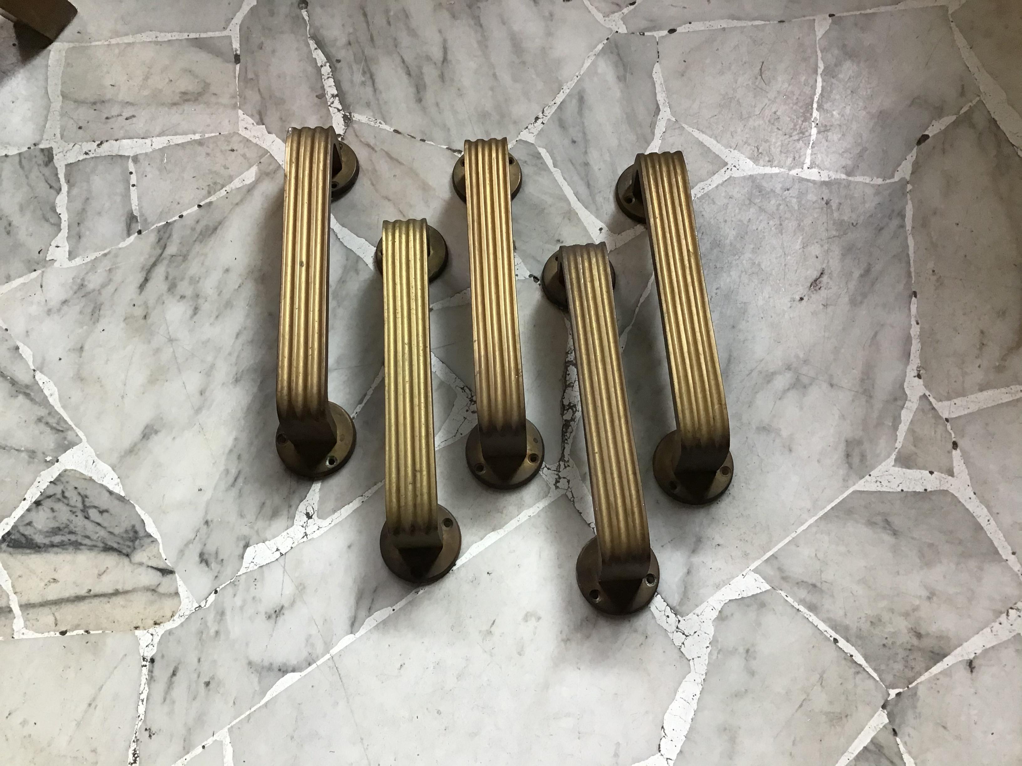 Other Handles n.5 Brass Italy 1950 . For Sale
