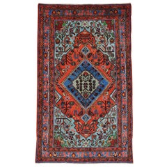 Handmade 100 Percent Wool Full Pile Persian Nahavand Oriental Rug